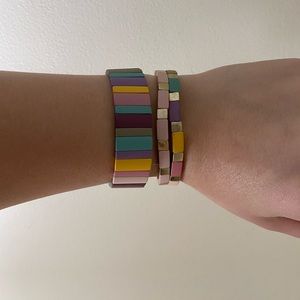 BLOCK PINK BRACELET
